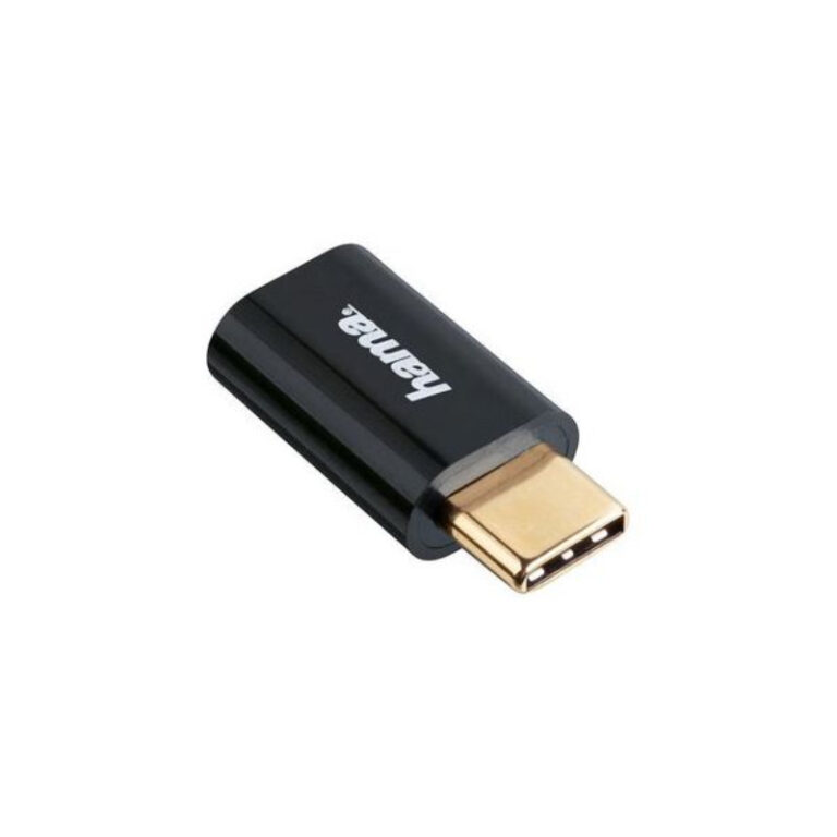 Adaptador Micro USB/USB-C Hama Preto