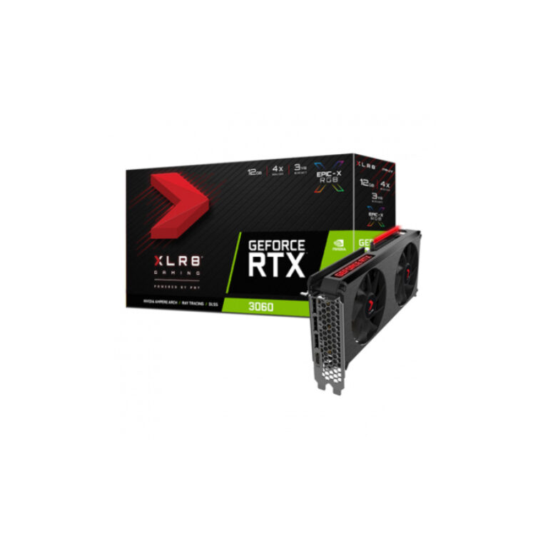 Placa Gráfica PNY GeForce RTX 3060 12GB GDDR6 XLR8 Revel EPIC-X RGB Dual Fan