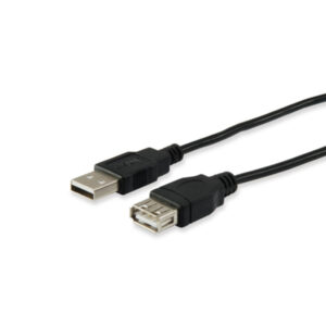 Cabo EQUIP Extensão USB 2.0 A-A 1,8m M/F Preto