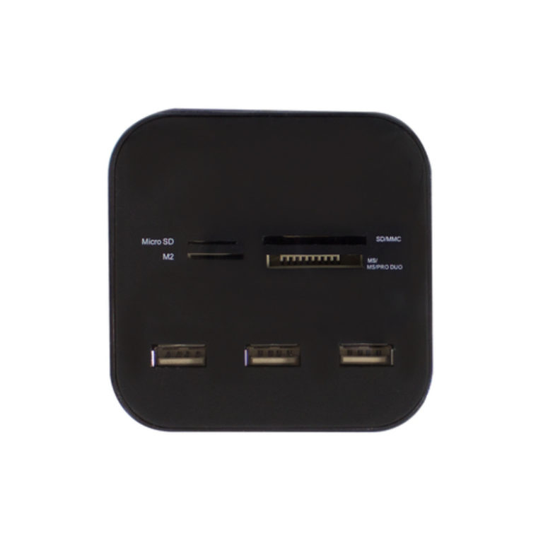 HUB USB2.0 3 Portas + Leitor de Cartôes Ewent EW1044