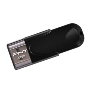 Pen Drive PNY 64GB Attaché USB 2.0 Preto