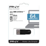 Pen Drive PNY 64GB Attaché USB 2.0 Preto