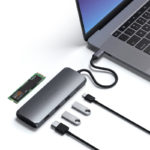 HUB Satechi USB-C Adaptador híbrido multiportas com SSD Cinzento_4