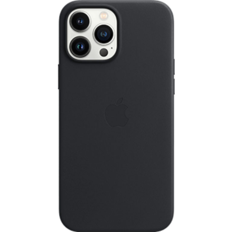 Capa iPhone 13 Pro Max Leather Case MagSafe Preto Midnight