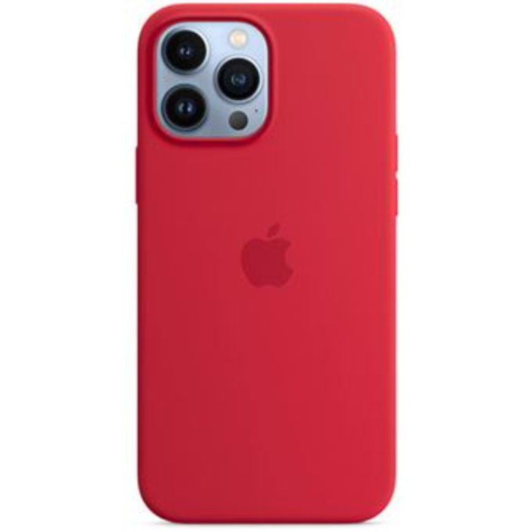 Capa iPhone 13 Pro Max MagSafe silicone vermelho