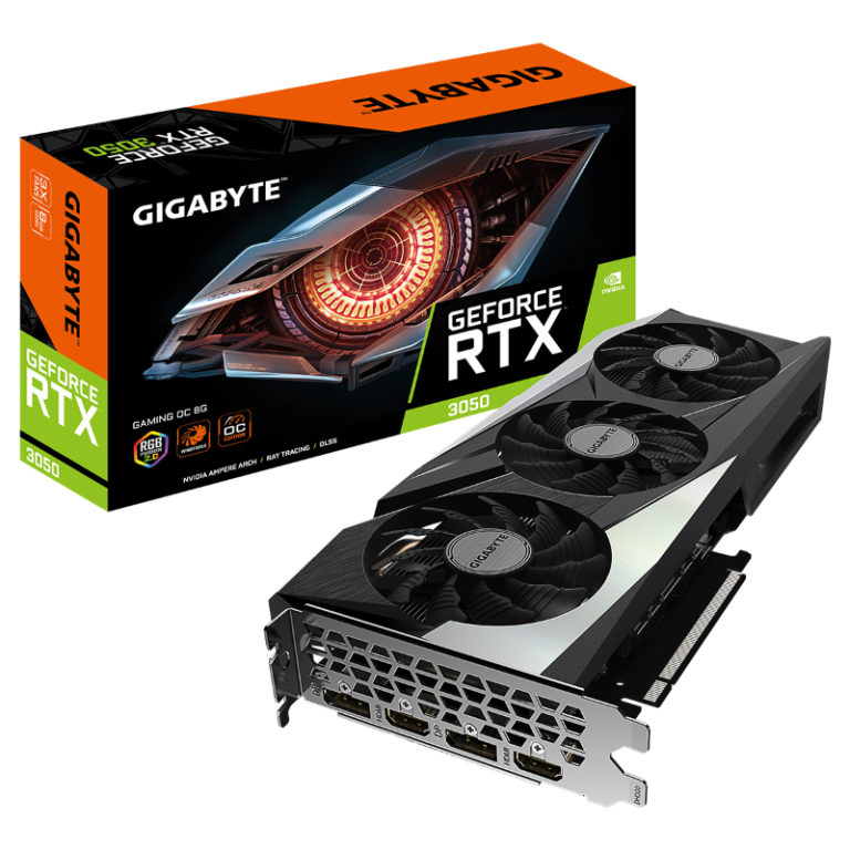 Placa Gráfica Gigabyte GeForce RTX 3050 Gaming OC 8G