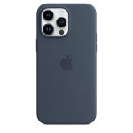 Capa Silicone Apple iPhone 14 Pro Max MagSafe Azul