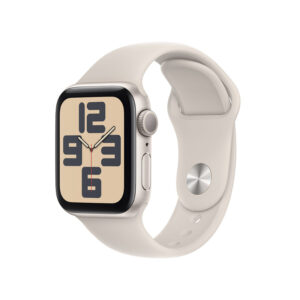 Apple Watch SE (2023) GPS 40mm Alumínio Luz das Estrelas c/ Bracelete Desportiva Luz das Estrelas - Medium/Large