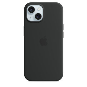 Capa Silicone Apple iPhone 15 com MagSafe Preta